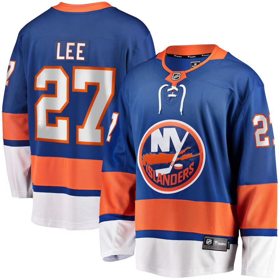 Men New York Islanders #27 Anders Lee Fanatics Branded Royal Home Captain Patch Breakaway Player NHL Jersey->youth nhl jersey->Youth Jersey
